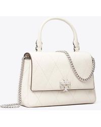 Tory Burch - Mini Charlie Quilted Top-Handle Crossbody - Lyst
