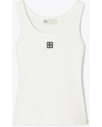 Tory Burch - Cotton Scoop Tank - Lyst