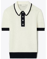 Tory Sport - Tory Burch Viscose Pointelle Sweater - Lyst