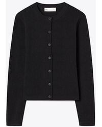 Tory Burch - Pointelle Viscose Cardigan - Lyst