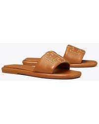 Tory Burch - Double T Sport Slide Sandals - Lyst