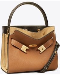 Tory Burch - Petite Lee Radziwill Pebbled Double Bag - Lyst