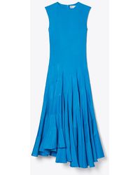 Tory Burch - Flared Cotton Silk Dress - Lyst