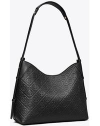 Tory Burch - Damen Strukturierte Umhängetasche Mit T-Monogramm - Lyst