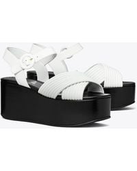 Tory Burch - Bombé Cross-Strap Platform Sandal - Lyst