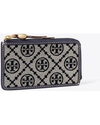 Tory Burch - T Monogram Romy Zip Card Case - Lyst