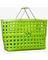 Tory Burch - Ella Croc-Embossed Market Tote, One Size - Lyst