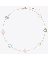 Tory Burch - Forget Me Not Pavé Necklace - Lyst