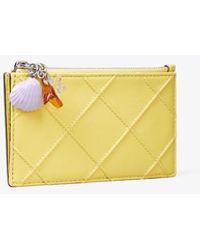 Tory Burch - Fleming Charm Zip Card Case - Lyst