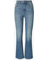 Tory Burch - Cropped Flare Jean - Lyst