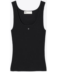 Tory Burch - Viscose Knit Tank Top - Lyst