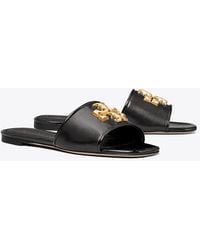 Tory Burch - Eleanor Leather Slides - Lyst
