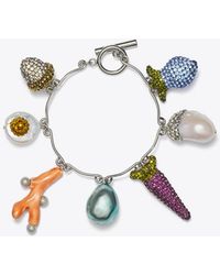 Tory Burch - Curiosity Vegetable Charm Bracelet, One Size - Lyst