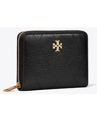 Tory Burch - Small Charlie Quilted Zip-Around Wallet - Lyst