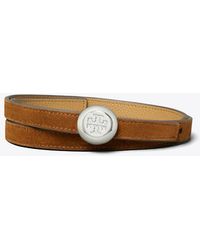 Tory Burch - Romy Reversible Suede Belt - Lyst
