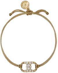 Tory Burch Silk Embrace Ambition Bracelet in Red - Lyst