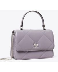 Tory Burch - Mini Kira Diamond Quilt Top-Handle Crossbody, One Size - Lyst