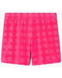 Tory Burch - Terry Jacquard Logo Short - Lyst