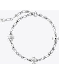 Tory Burch Roxanne Chain Delicate Bracelet - Mettallic