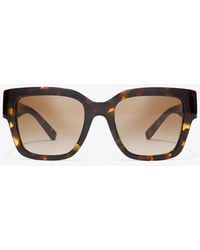 Tory Burch - Miller Square Sunglasses - Lyst