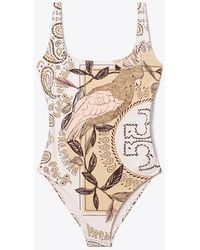 Tory Burch - Printed Swimsuit - Lyst
