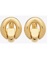 Tory Burch - Pierced Hoop Earrings - Lyst