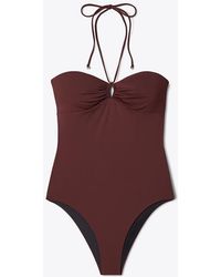 Tory Burch - Halter Swimsuit - Lyst