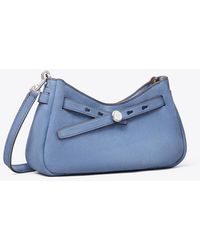 Tory Burch - Romy Nubuck Zip-Top Crossbody Bag - Lyst