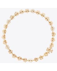Tory Burch - Forget Me Not Interlocking Necklace - Lyst