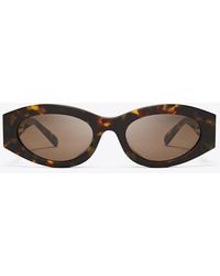 Tory Burch - Pierced Oval Sunglasses, One Size - Lyst