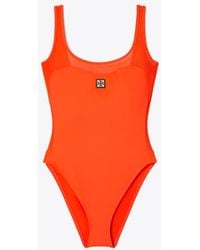 Tory Burch - Mesh Tank Swimsuit - Lyst