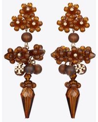 Tory Burch - Curiosity Beaded Linear Earrings - Lyst