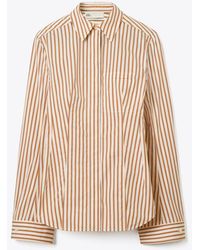 Tory Burch - Bell-Sleeve Cotton Shirt - Lyst