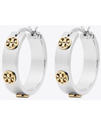 Tory Burch - Small Icon Hoop Earrings - Lyst
