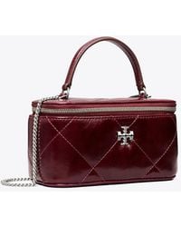 Tory Burch - Kira Diamond Quilt Distressed Vanity Case, One Size - Lyst