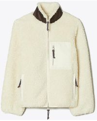 Tory Burch - Colorblock Fleece Jacket - Lyst