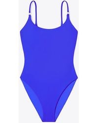 Tory Burch - Solid Swimsuit - Lyst