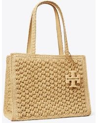 Tory Burch - Small Ella Hand-Crocheted Popcorn Tote - Lyst