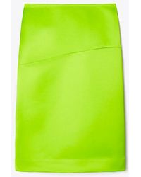 Tory Burch - Deconstructed Satin Skirt - Lyst