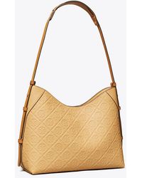 Tory Burch - T Monogram Pebble Messenger, One Size - Lyst