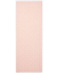 Tory Burch - T Monogram Floral Oblong Scarf - Lyst
