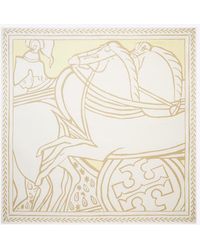 Tory Burch - Trocadero Horses Silk Square Scarf - Lyst