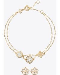 Tory Burch - Forget Me Not Bracelet And Earrings Gift Set - Lyst