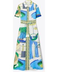 Tory Burch - Silk Cotton Voile Shirtdress - Lyst