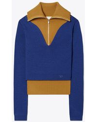 Tory Burch - Double Layered Zip Pullover - Lyst