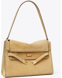 Tory Burch - Large Lee Radziwill Suede Shoulder Bag - Lyst