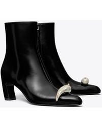 Tory Burch - Pierced Heeled Ankle Boot - Lyst