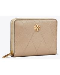 Tory Burch - Small Charlie Quilted Zip-Around Wallet - Lyst
