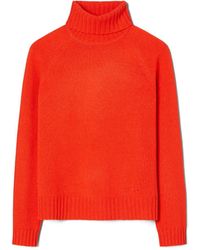 Tory Burch Cashmere Turtleneck - Red