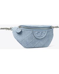 Tory Burch - Fleming Soft-Print Suede Belt Bag, One Size - Lyst